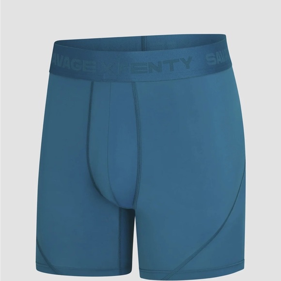 NWT, Savage X Fenty, Shadow Fit Boxer Briefs, Blue Green Lagoon, XL - Picture 3 of 4